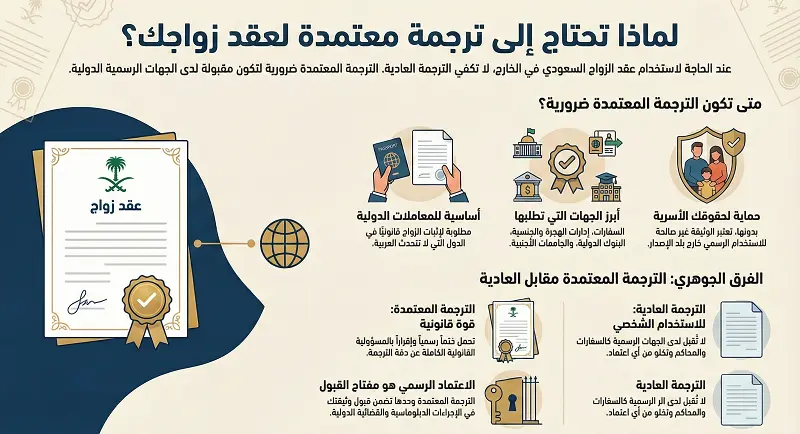 ترجمة عقد الزواج